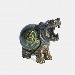 Sculpture in bronze and serpentinePhlees