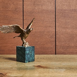 Sculpture in bronze and serpentineNox